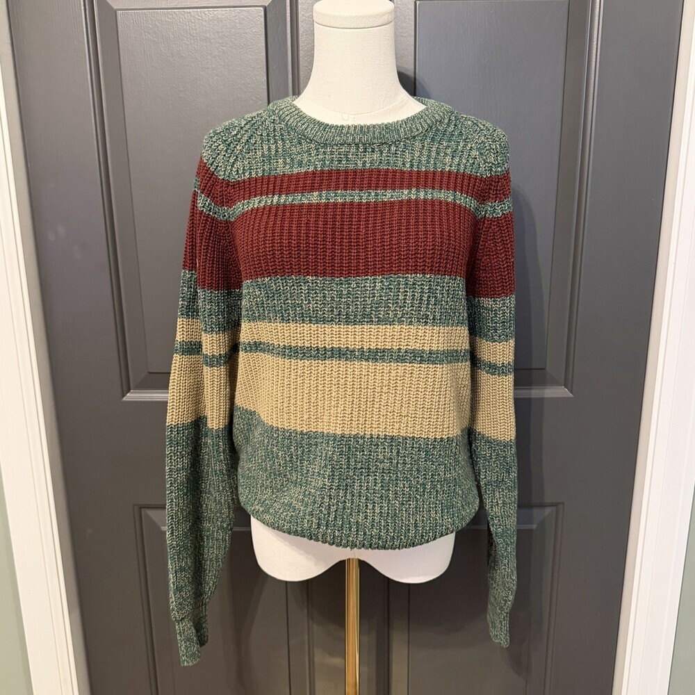Vintage Oakton Limited Striped Knit Sweater Size Large